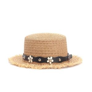 NWOT Flower Band Straw Hat